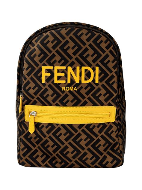 fendi backpack brown